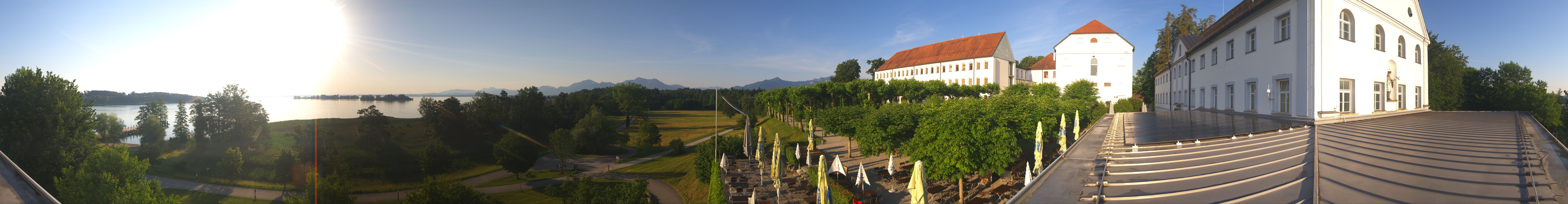 Archiv Foto Webcam Panoramablick von der Herreninsel im Chiemsee