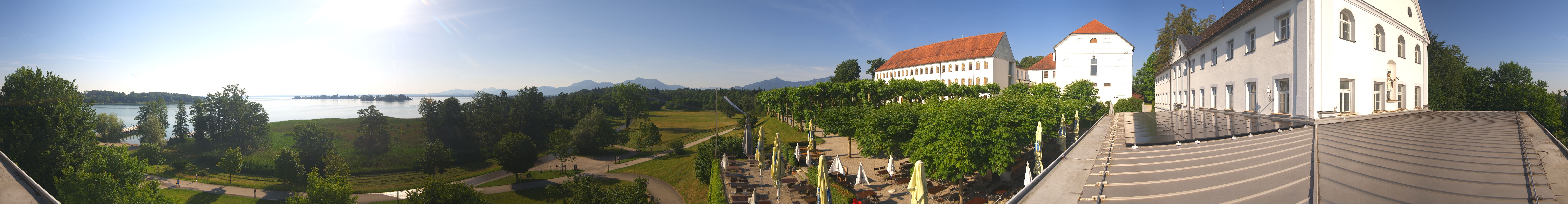 Archiv Foto Webcam Panoramablick von der Herreninsel im Chiemsee