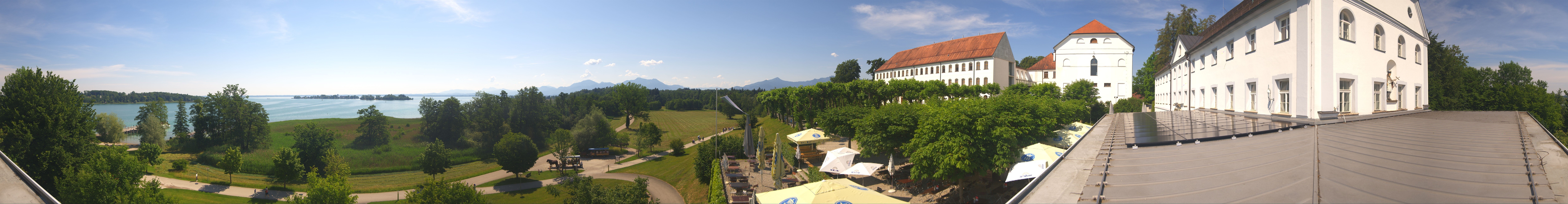 Archiv Foto Webcam Panoramablick von der Herreninsel im Chiemsee