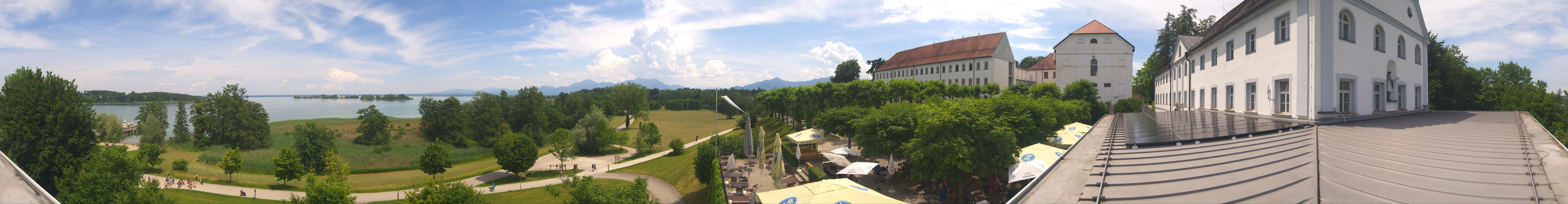 Archiv Foto Webcam Panoramablick von der Herreninsel im Chiemsee
