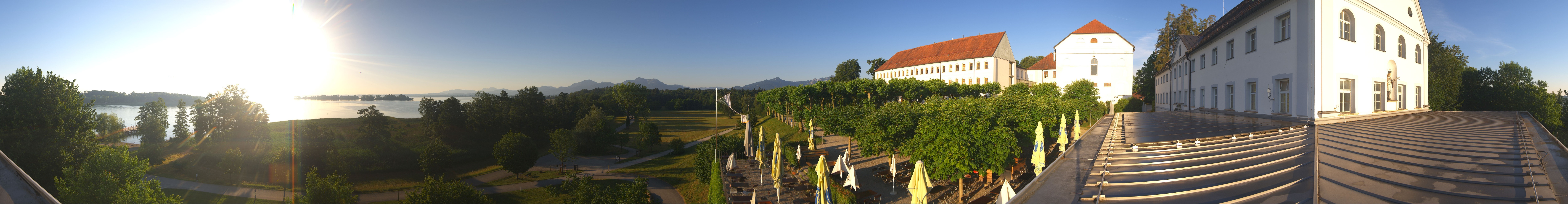 Archiv Foto Webcam Panoramablick von der Herreninsel im Chiemsee