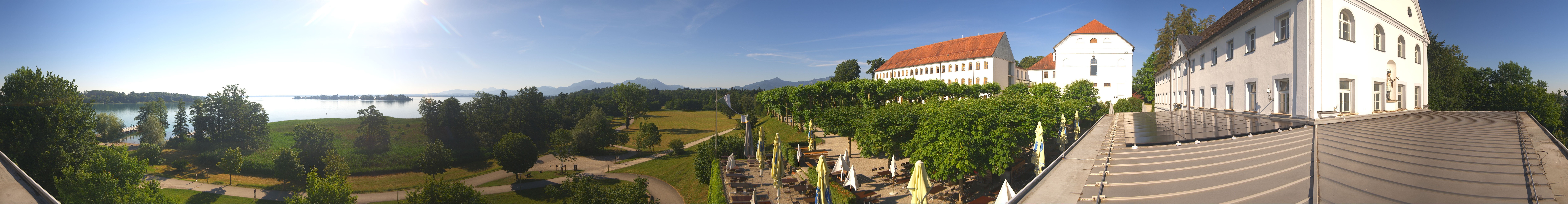 Archiv Foto Webcam Panoramablick von der Herreninsel im Chiemsee