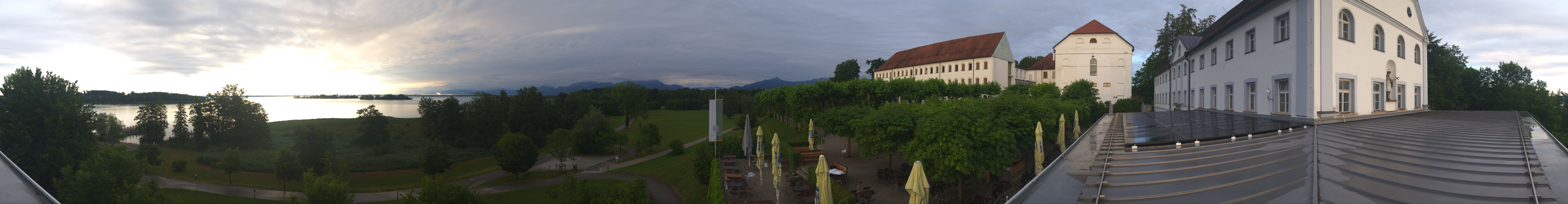 Archiv Foto Webcam Panoramablick von der Herreninsel im Chiemsee