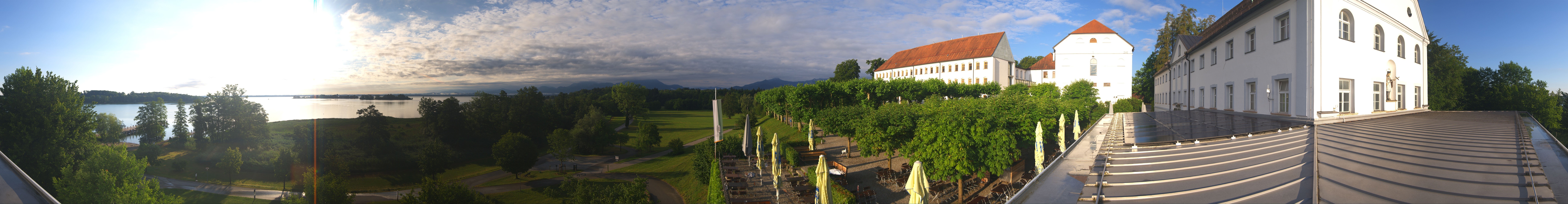 Archiv Foto Webcam Panoramablick von der Herreninsel im Chiemsee
