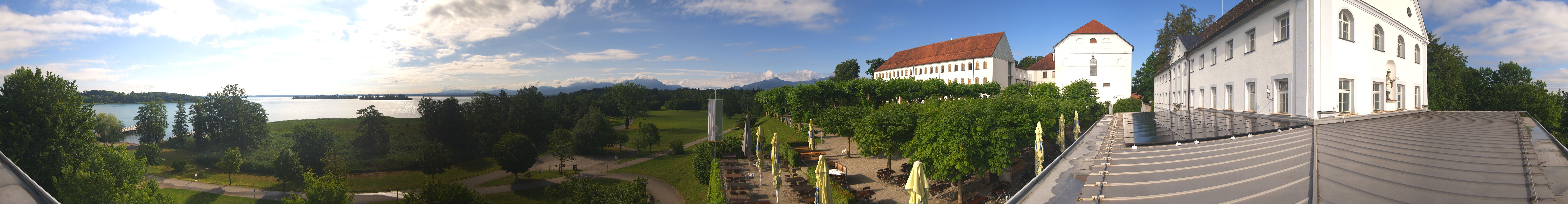 Archiv Foto Webcam Panoramablick von der Herreninsel im Chiemsee