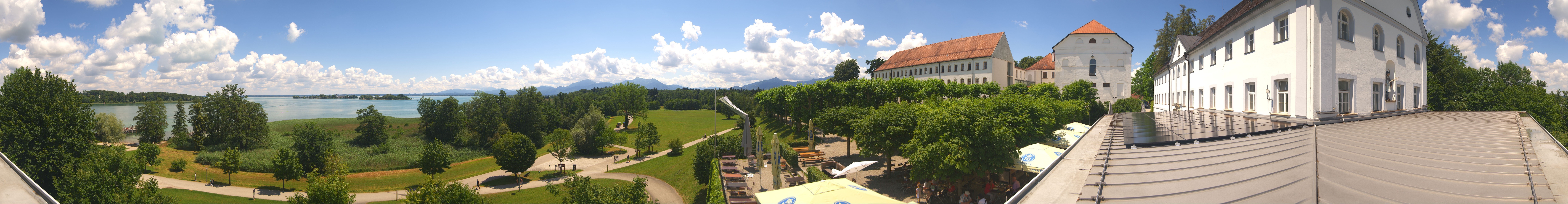 Archiv Foto Webcam Panoramablick von der Herreninsel im Chiemsee