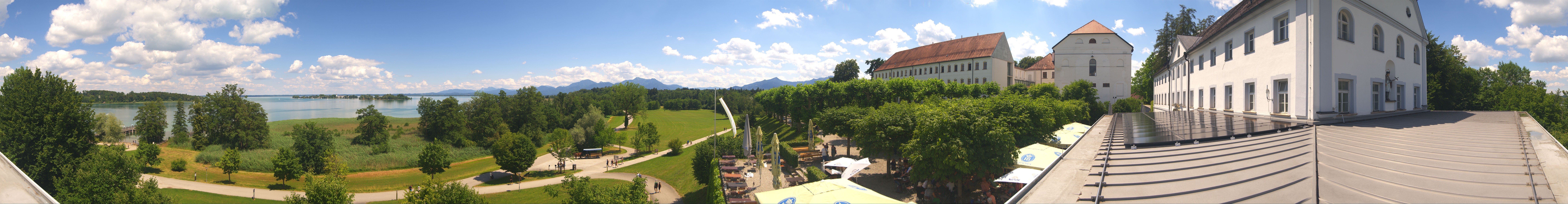 Archiv Foto Webcam Panoramablick von der Herreninsel im Chiemsee