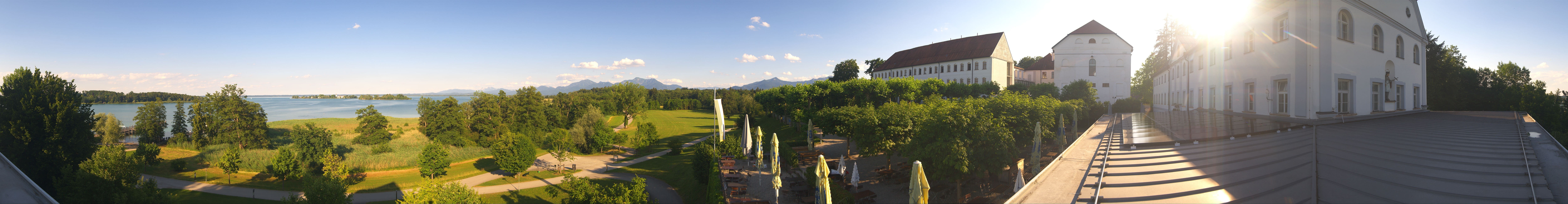 Archiv Foto Webcam Panoramablick von der Herreninsel im Chiemsee