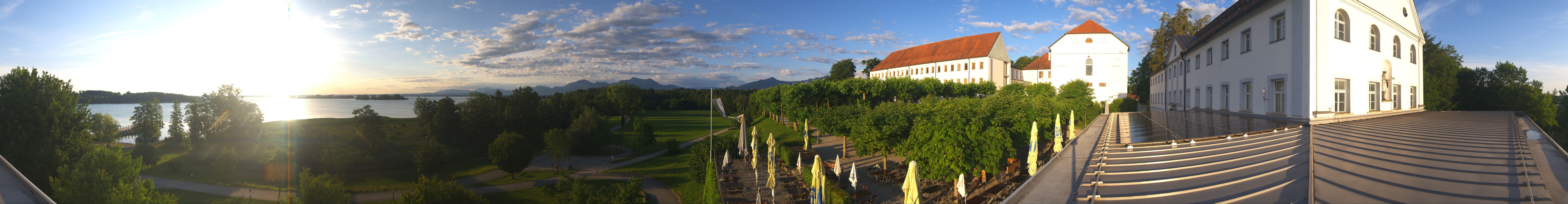 Archiv Foto Webcam Panoramablick von der Herreninsel im Chiemsee