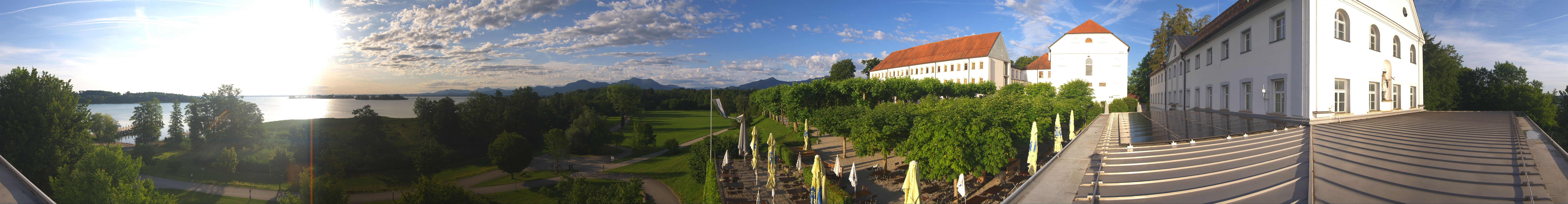Archiv Foto Webcam Panoramablick von der Herreninsel im Chiemsee