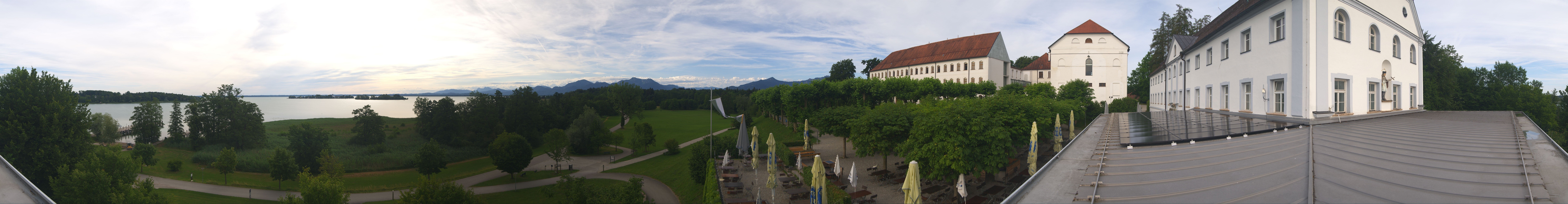 Archiv Foto Webcam Panoramablick von der Herreninsel im Chiemsee