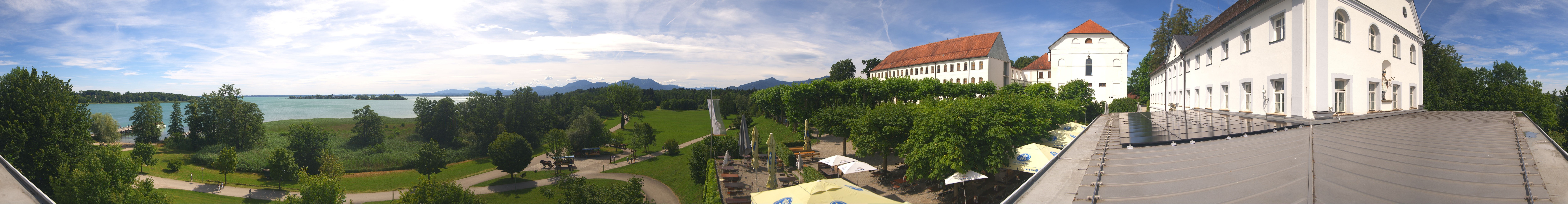 Archiv Foto Webcam Panoramablick von der Herreninsel im Chiemsee