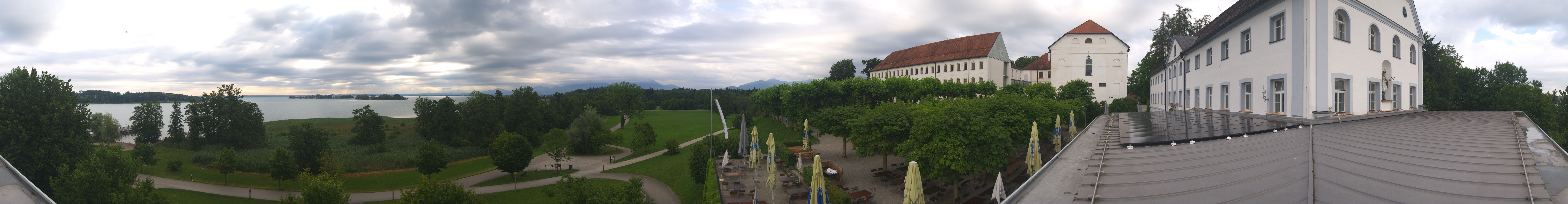 Archiv Foto Webcam Panoramablick von der Herreninsel im Chiemsee