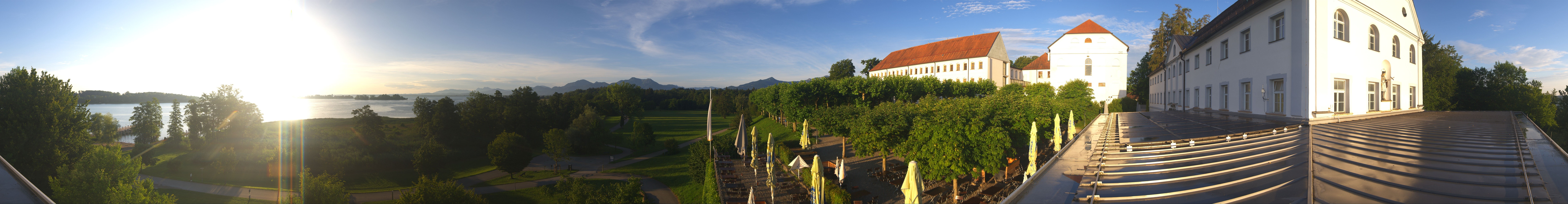 Archiv Foto Webcam Panoramablick von der Herreninsel im Chiemsee
