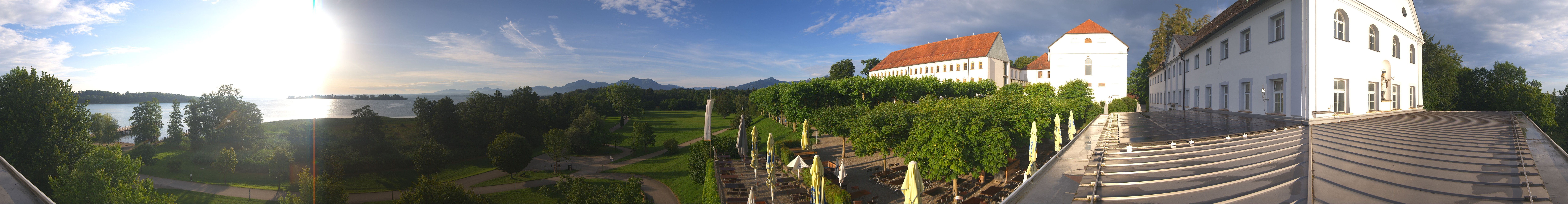 Archiv Foto Webcam Panoramablick von der Herreninsel im Chiemsee
