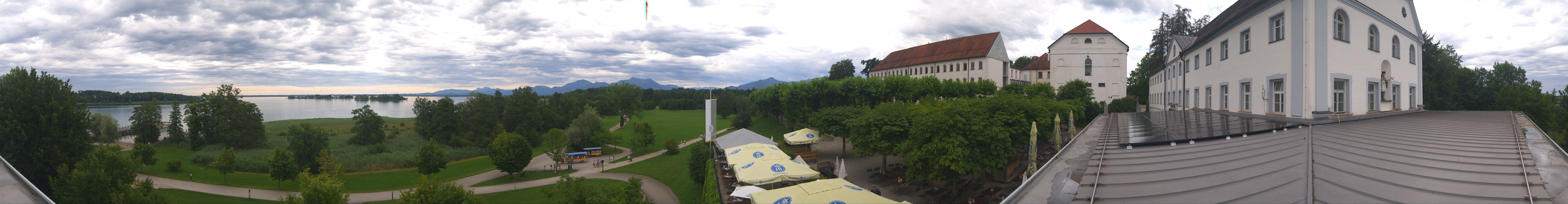 Archiv Foto Webcam Panoramablick von der Herreninsel im Chiemsee