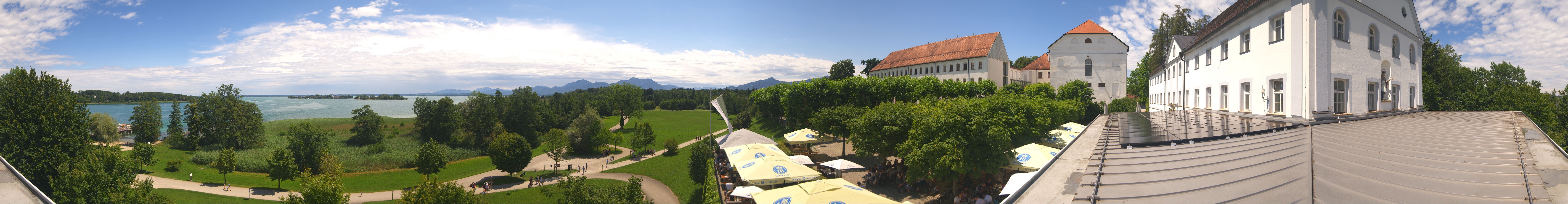 Archiv Foto Webcam Panoramablick von der Herreninsel im Chiemsee
