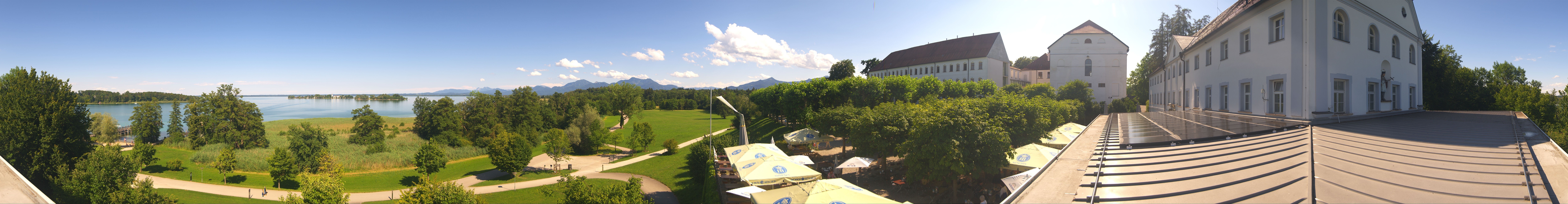 Archiv Foto Webcam Panoramablick von der Herreninsel im Chiemsee