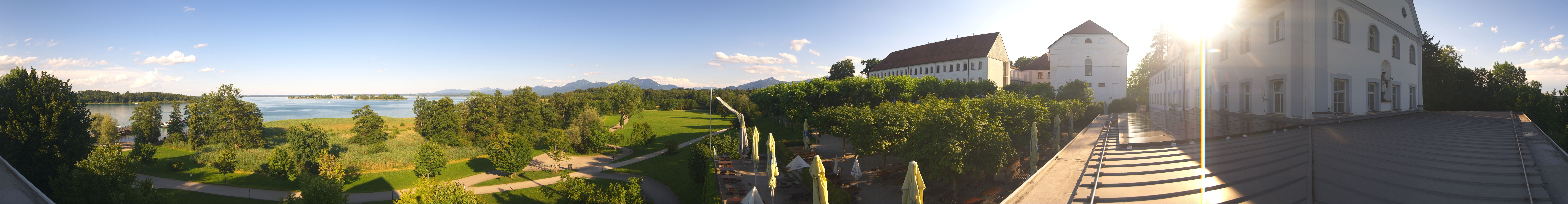Archiv Foto Webcam Panoramablick von der Herreninsel im Chiemsee