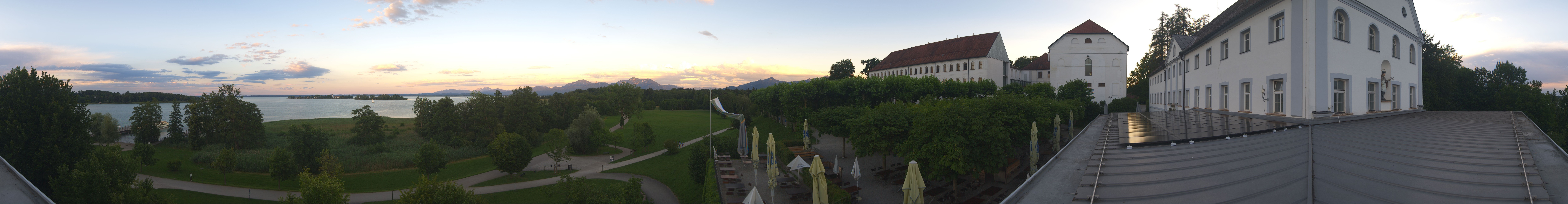 Archiv Foto Webcam Panoramablick von der Herreninsel im Chiemsee