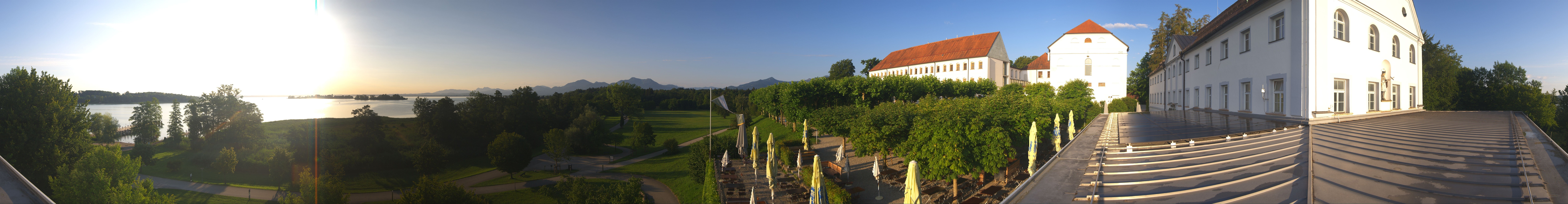 Archiv Foto Webcam Panoramablick von der Herreninsel im Chiemsee
