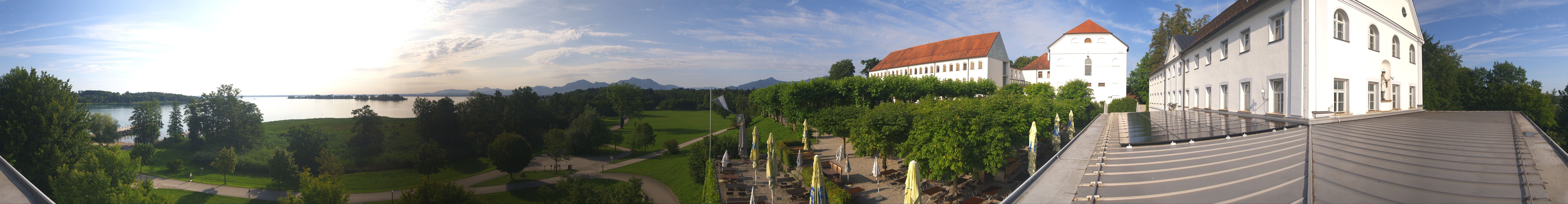 Archiv Foto Webcam Panoramablick von der Herreninsel im Chiemsee