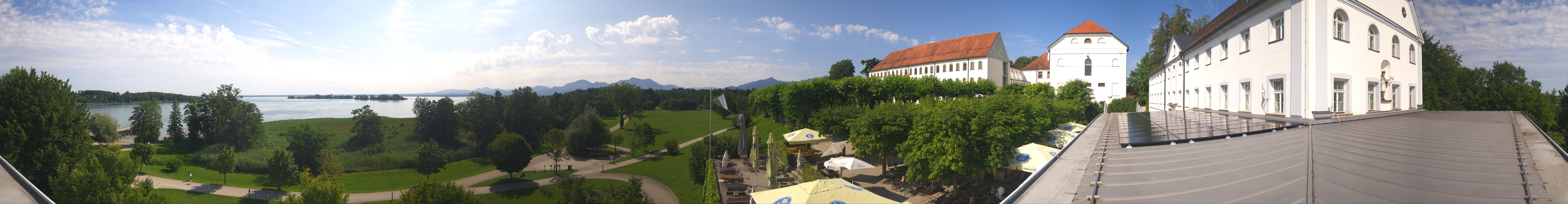 Archiv Foto Webcam Panoramablick von der Herreninsel im Chiemsee