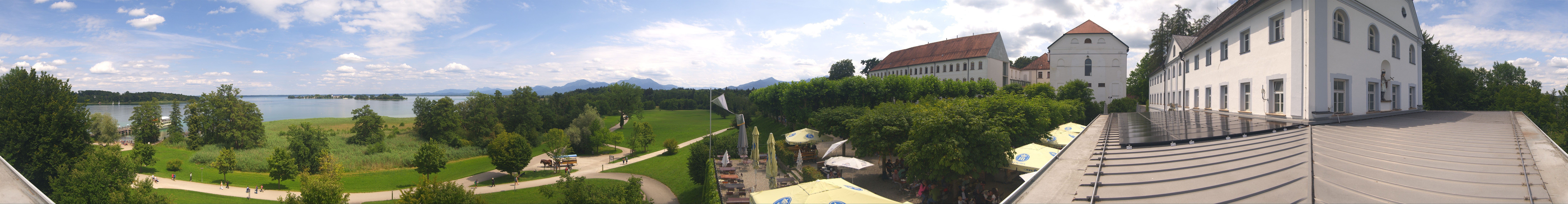 Archiv Foto Webcam Panoramablick von der Herreninsel im Chiemsee