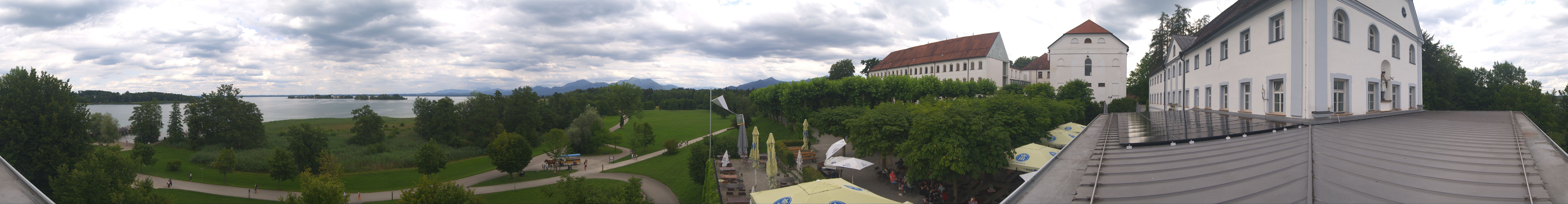 Archiv Foto Webcam Panoramablick von der Herreninsel im Chiemsee