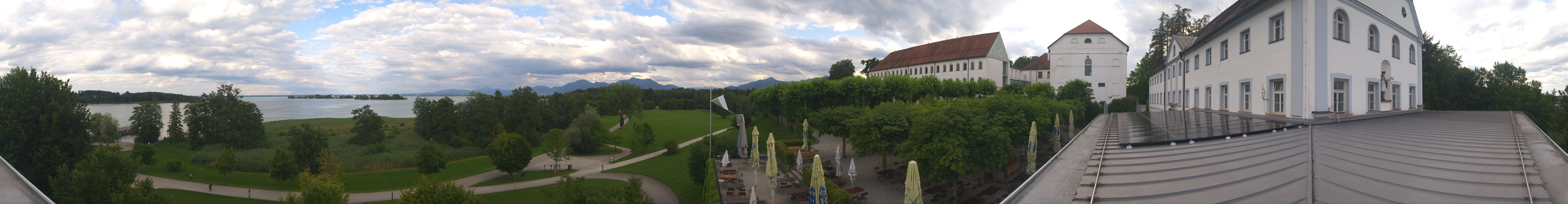 Archiv Foto Webcam Panoramablick von der Herreninsel im Chiemsee