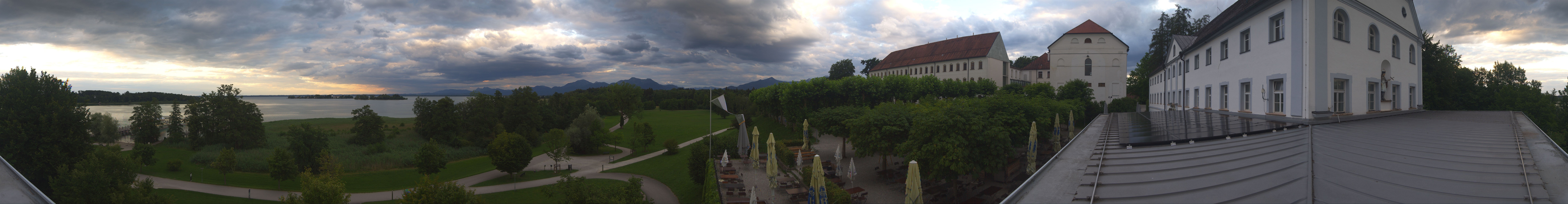 Archiv Foto Webcam Panoramablick von der Herreninsel im Chiemsee