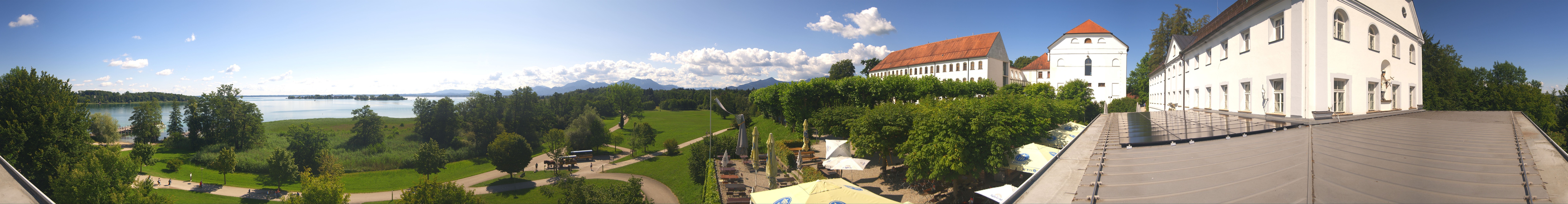 Archiv Foto Webcam Panoramablick von der Herreninsel im Chiemsee