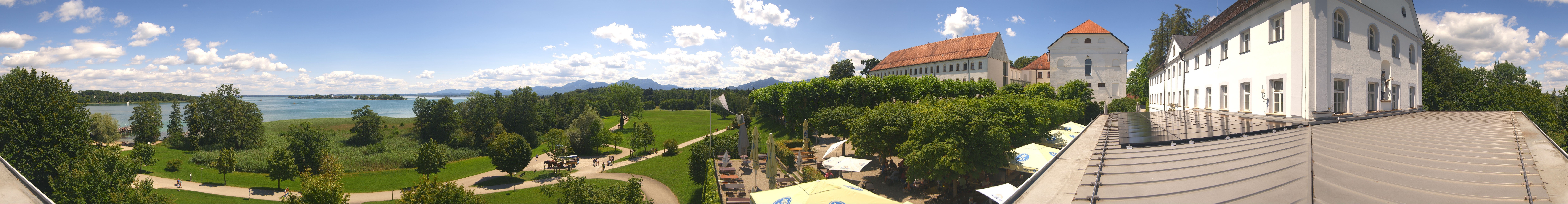 Archiv Foto Webcam Panoramablick von der Herreninsel im Chiemsee