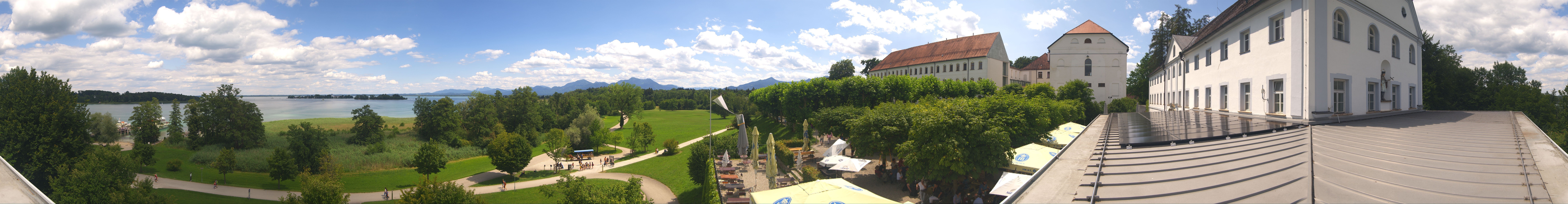 Archiv Foto Webcam Panoramablick von der Herreninsel im Chiemsee