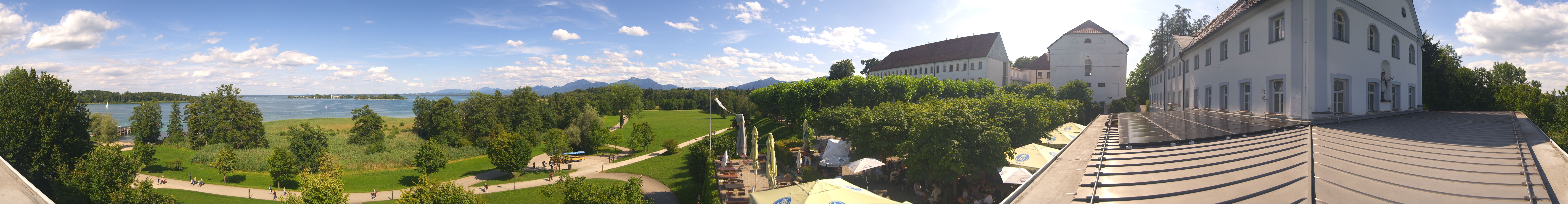 Archiv Foto Webcam Panoramablick von der Herreninsel im Chiemsee