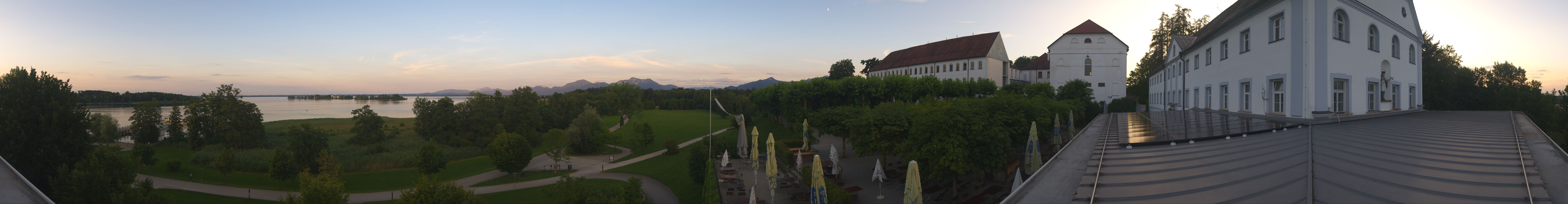Archiv Foto Webcam Panoramablick von der Herreninsel im Chiemsee