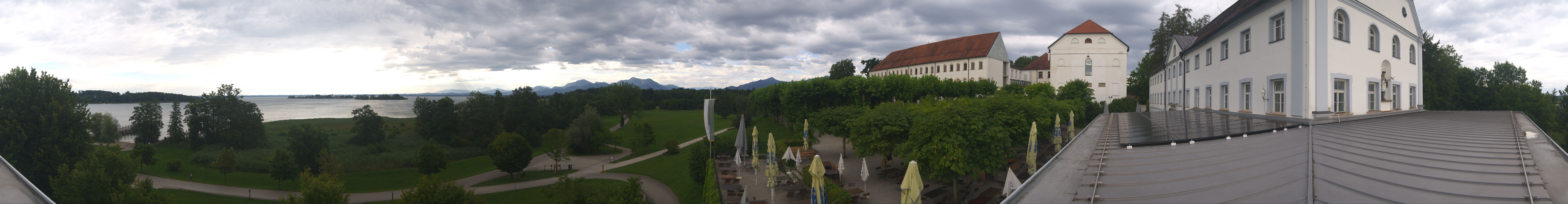 Archiv Foto Webcam Panoramablick von der Herreninsel im Chiemsee