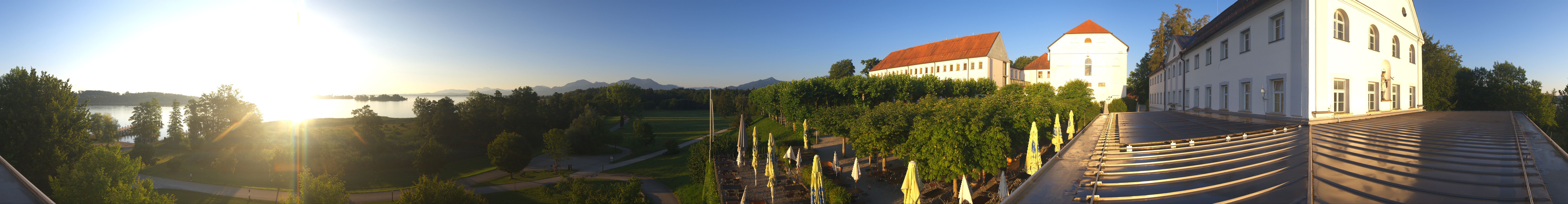 Archiv Foto Webcam Panoramablick von der Herreninsel im Chiemsee