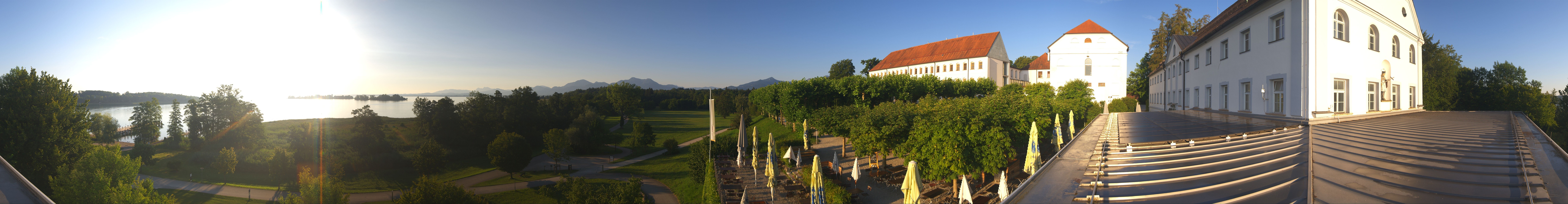 Archiv Foto Webcam Panoramablick von der Herreninsel im Chiemsee