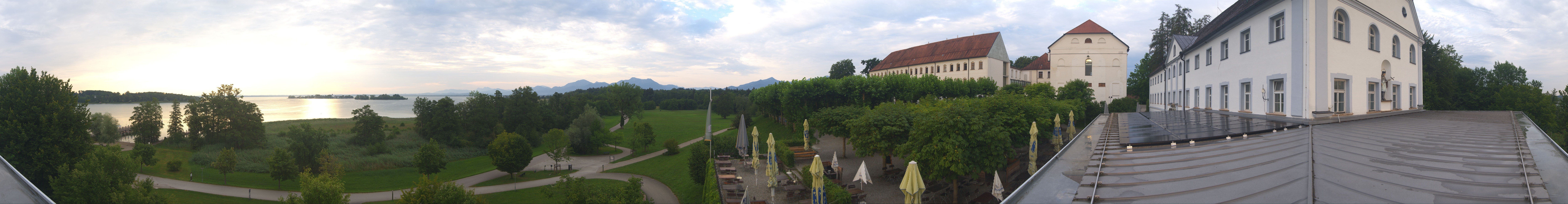 Archiv Foto Webcam Panoramablick von der Herreninsel im Chiemsee