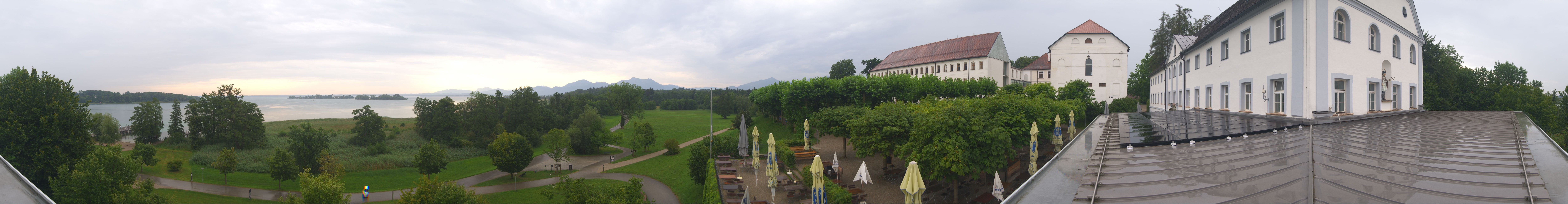 Archiv Foto Webcam Panoramablick von der Herreninsel im Chiemsee