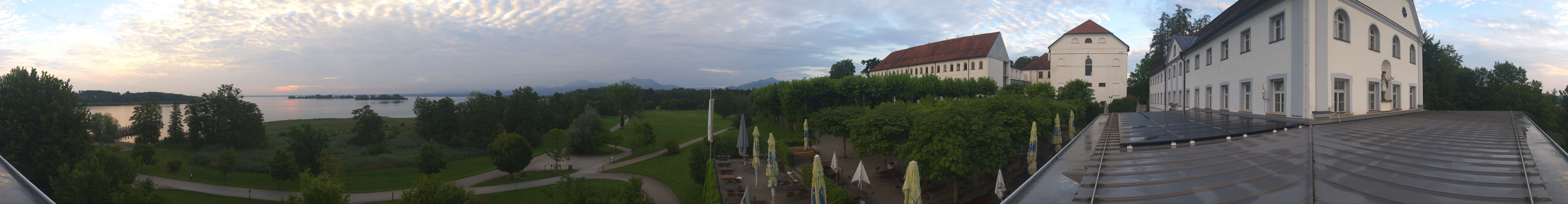 Archiv Foto Webcam Panoramablick von der Herreninsel im Chiemsee