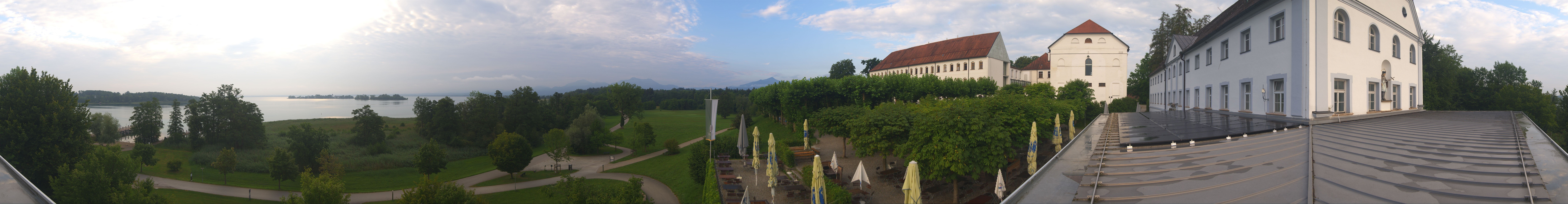 Archiv Foto Webcam Panoramablick von der Herreninsel im Chiemsee