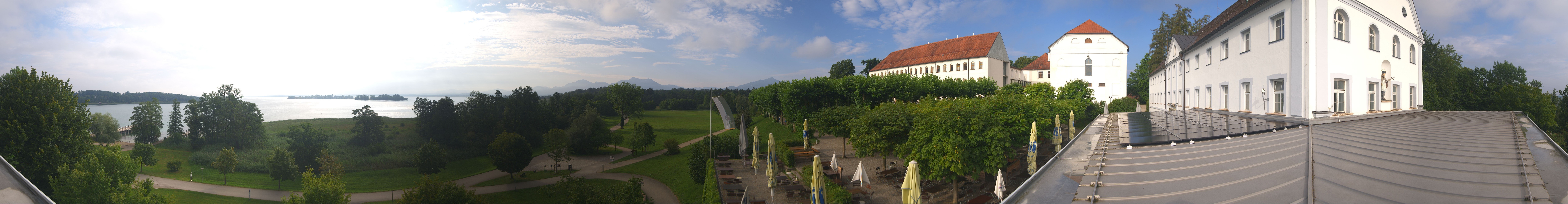 Archiv Foto Webcam Panoramablick von der Herreninsel im Chiemsee