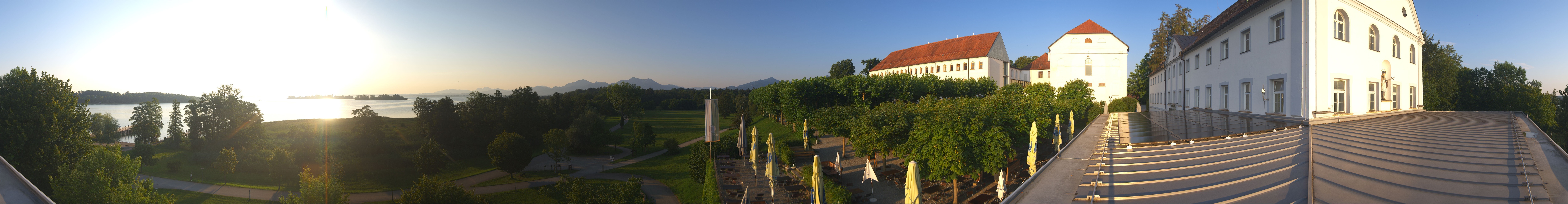 Archiv Foto Webcam Panoramablick von der Herreninsel im Chiemsee