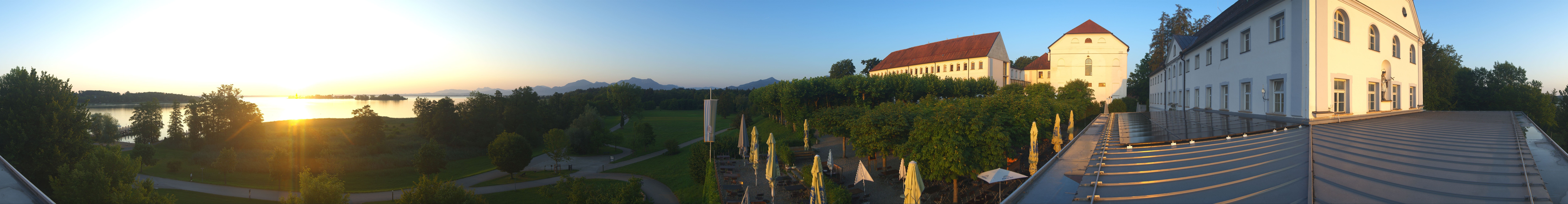 Archiv Foto Webcam Panoramablick von der Herreninsel im Chiemsee