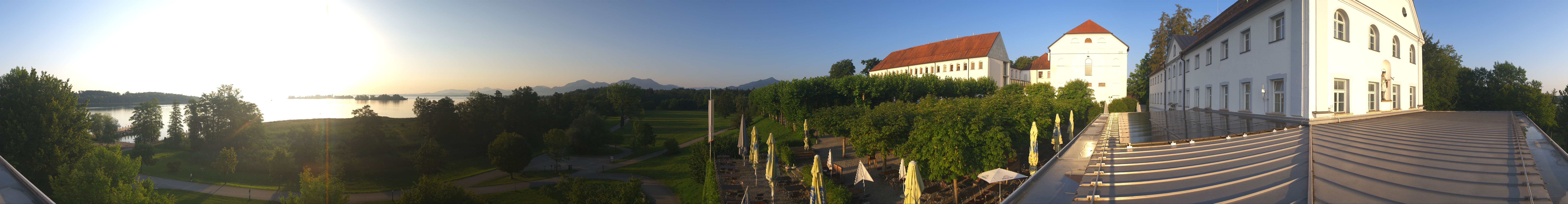 Archiv Foto Webcam Panoramablick von der Herreninsel im Chiemsee