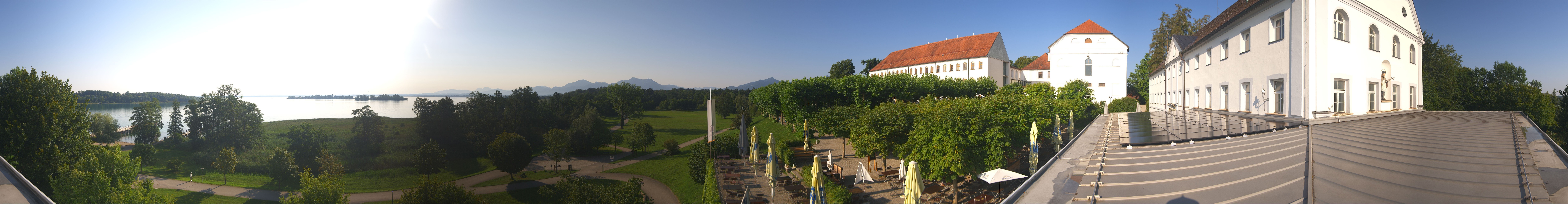 Archiv Foto Webcam Panoramablick von der Herreninsel im Chiemsee