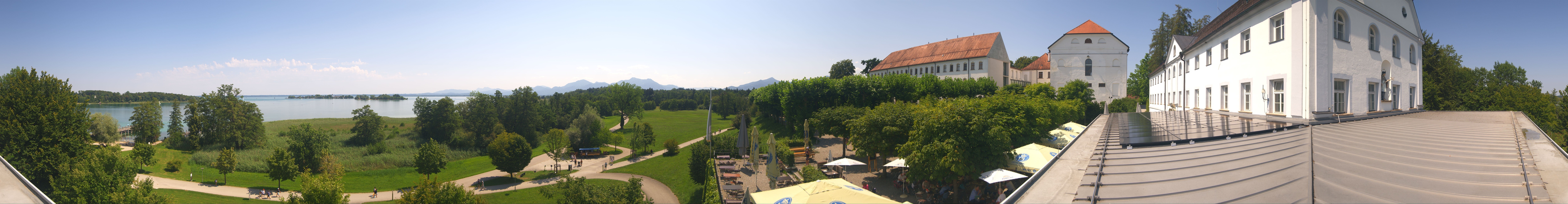 Archiv Foto Webcam Panoramablick von der Herreninsel im Chiemsee