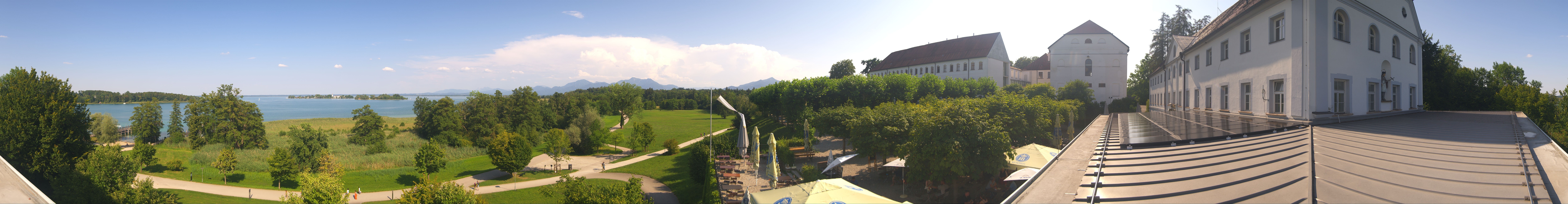 Archiv Foto Webcam Panoramablick von der Herreninsel im Chiemsee